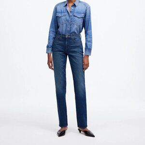 NWT The Tall '90s Straight Mid-Rise Jean in Osada Wash